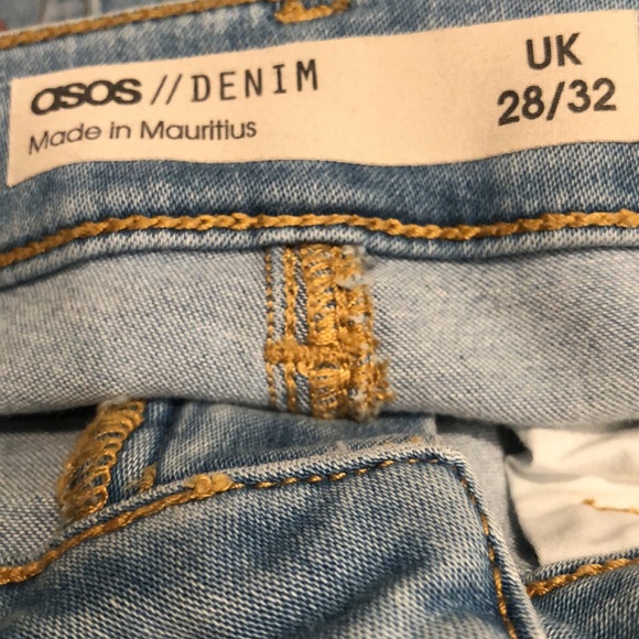 Blue Denim Ripped Knee Skinny Jeans - Picture 7 of 7